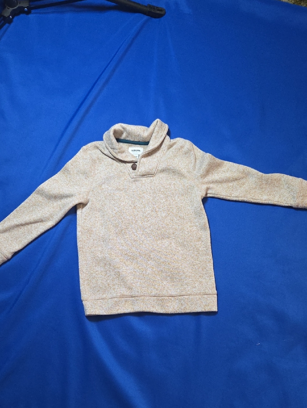 Sonoma NWOT  Cozy Shawl Collar Sweater - Tan Heather